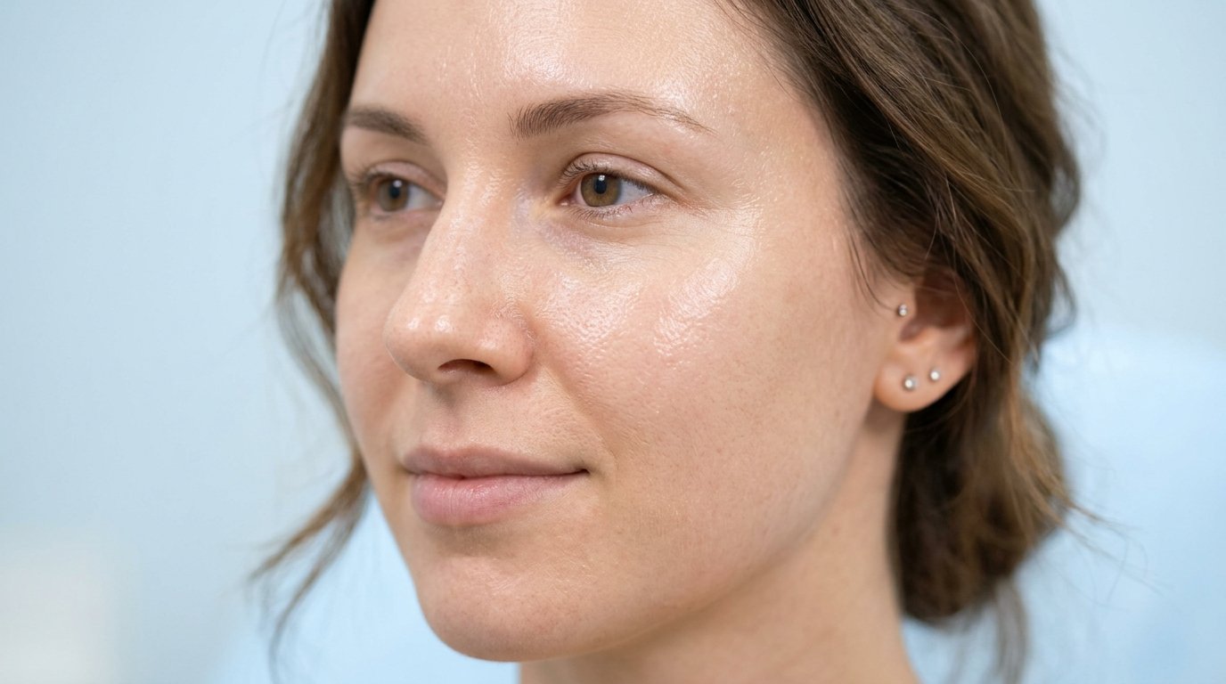 Patient after customized skincare protocol at ABSOLUT AURAA